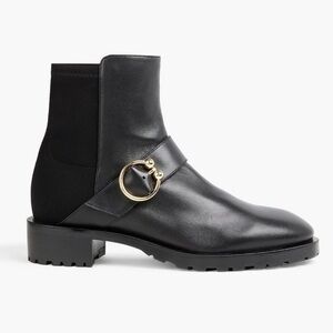 STUART WEITZMAN Luxering suede and neoprene ankle boots